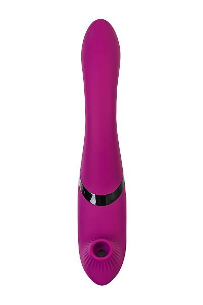 JOS Vakum uyarml dner vibratr Spinser, silikon, mor, 23 cm