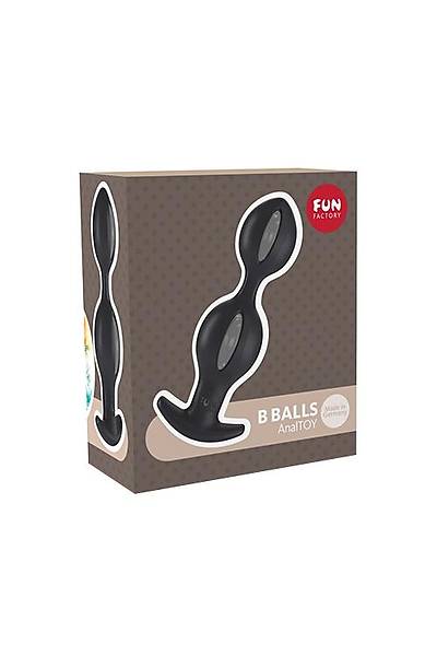 Fun Factory B BALLS anal stim�lat�r�, silikon, siyah, 13 cm