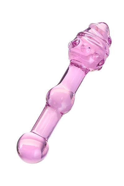 Sexus Glass �ift tarafl� yapay penis, cam, pembe, 17 cm