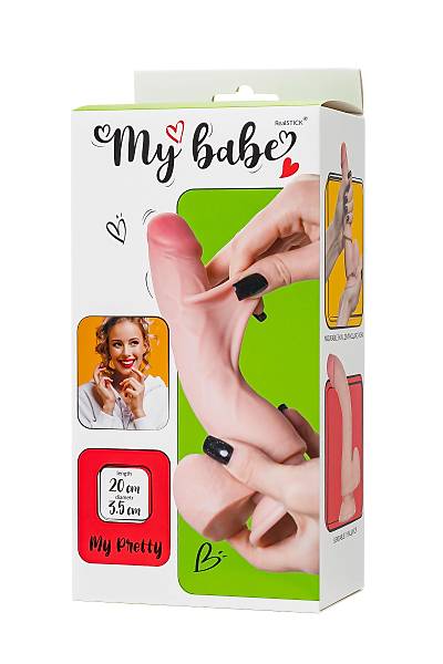 My Babe My Pretty Gereki Yapay Penis, TPE, 20 cm