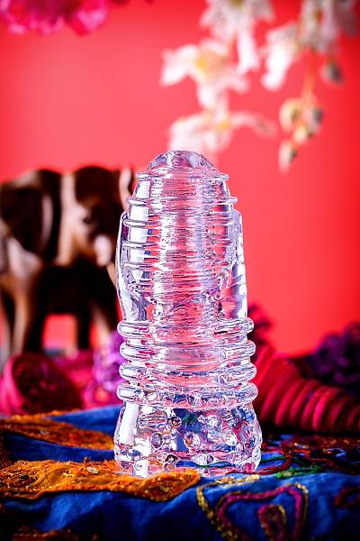 Lingam by TOYFA Masturbator gereki olmayan Savitri, TPE, Transparan, 14 cm