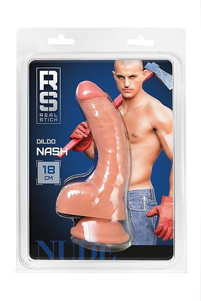 RealStick plak Nash, PVC, et, 18 cm gereki yapay penis