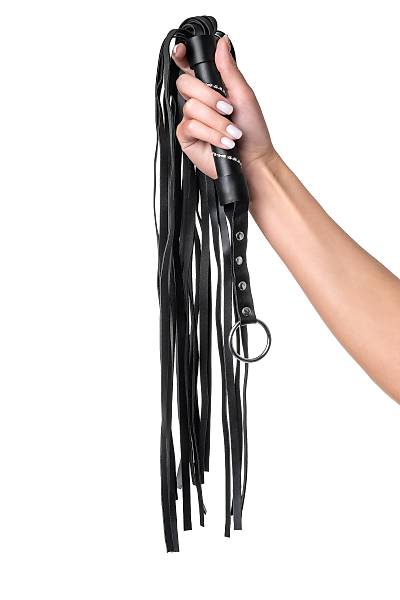 Anonymo #0005 Flogger, PU deri, siyah, 64 cm