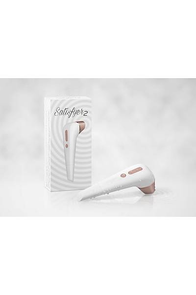 Satisfyer 2 NG Vakum dalgas temassz Klitoral Stimlatr , ABS plastik, beyaz, 17 cm.