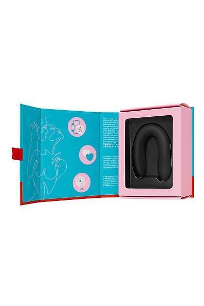 Satisfyer Double Fun Black �iftler ��in Mini Vibrat�r, silikon, siyah, 18 cm