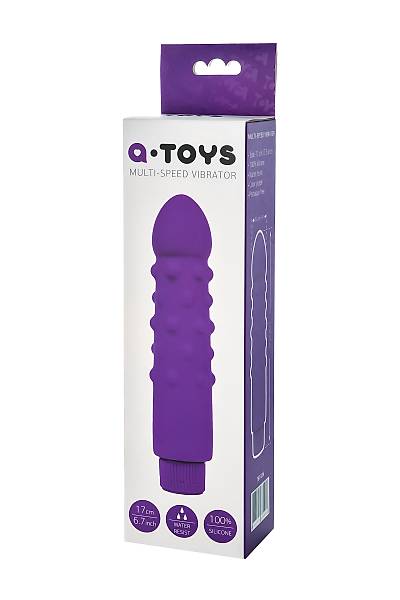 A-Toys  by TOYFA ger�ek�i olmayan vibrat�r, silikon, mor, 17 cm