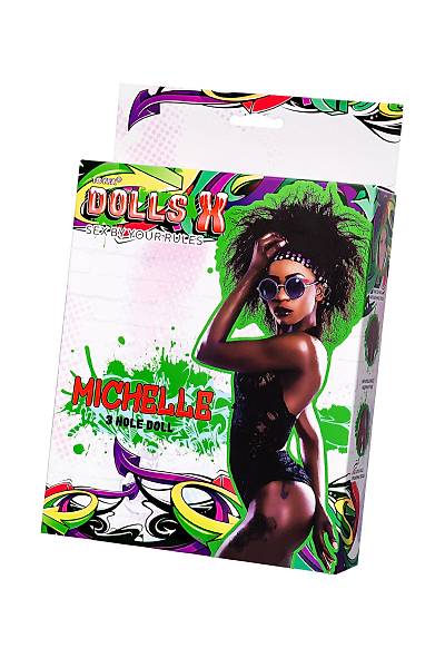 Dolls-X by TOYFA Michelle �i�me bebek, siyah kad�n, �� delikli, 160 cm