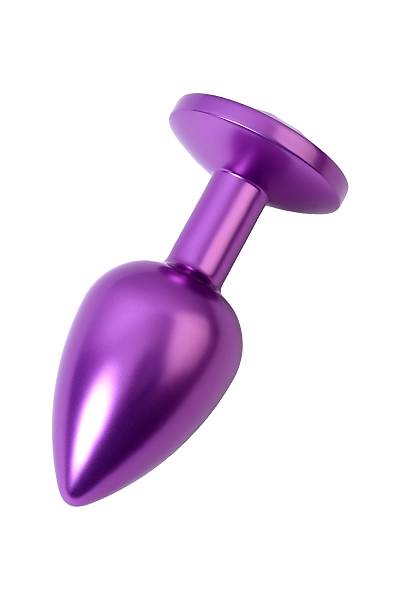 Metal by TOYFA Anal k�l�f, mor, mor kristalli, 7,2 cm, �2,8 cm, 50 g