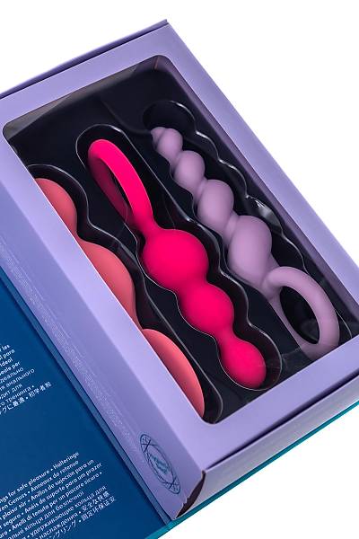 Satisfyer Booty Call (set of 3) seti, silikon, �e�itli, 13,5 cm.