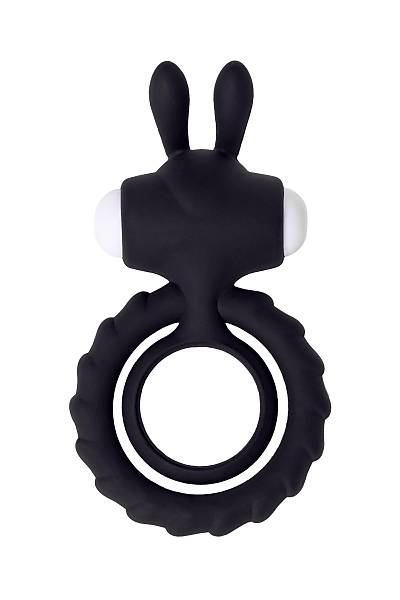 JOS BAD BUNNY penis Montaj halkas, silikon, siyah, 9 cm