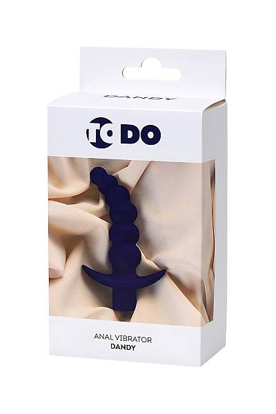ToDo by Toyfa Dandy anal vibratr, silikon, mor, 13,5 cm,  3,2 cm