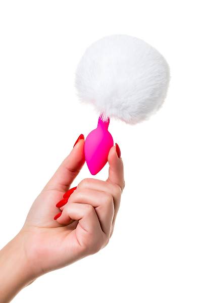 ToDo by Toyfa Sweet bunny kuyruklu anal k�l�f, silikon, pembe, 13 cm, � 2,8 cm, 43 g