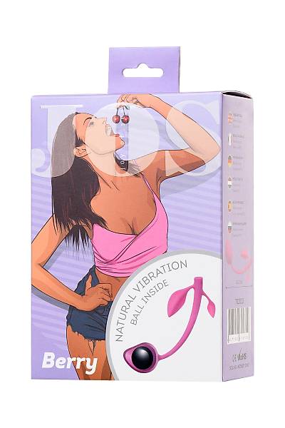 JOS BERRY vajinal toplar�, silikon, pembe, 15,5 cm