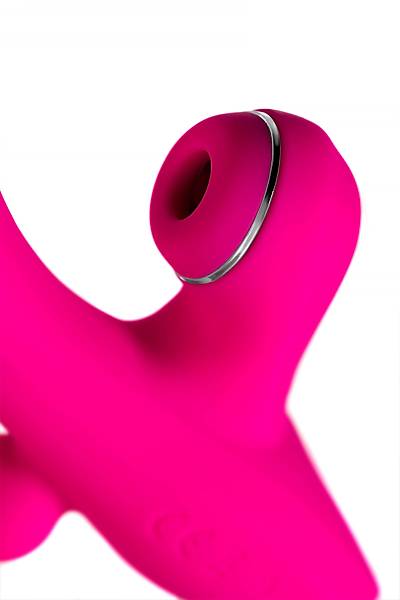 JOS TRIPLING  3'� 1 Arada Vibrat�r, Silikon, Pembe, 21 cm