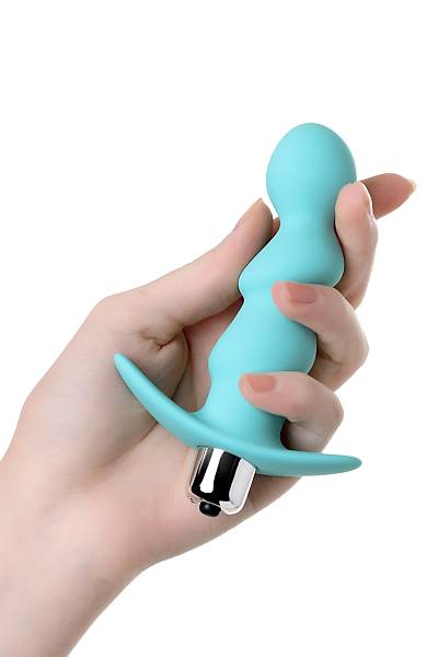 ToDo by Toyfa Bland anal vibratr, silikon, mavi, 12 cm,  2,8 cm