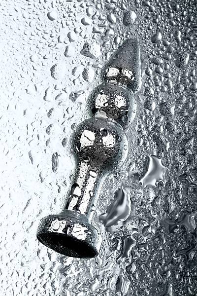 Metal by TOYFA anal k�l�f, Metal, g�m��, siyah kristalli, 11 cm, � 3 cm, 95 g