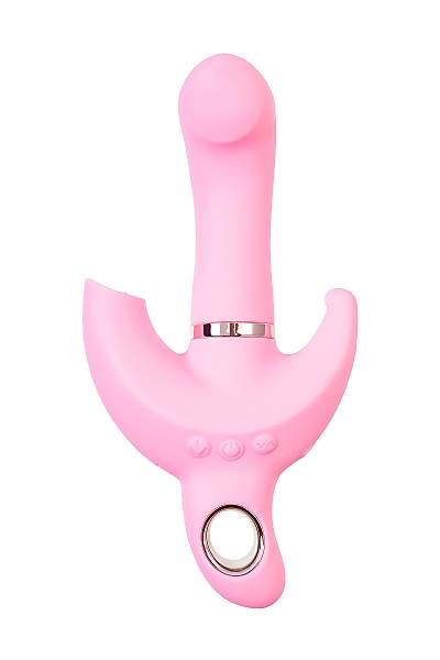 Klitoral uyar�c�l� vibrat�r JOS Twistme, silikon, pembe, 19,5 cm