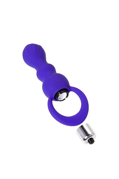 ToDo by Toyfa Curvy anal K�l�f, silikon, mor, 14 cm, � 3,2 cm
