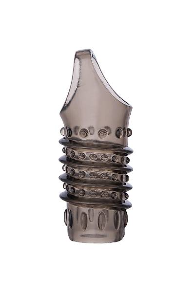 ToyFa XLover Penis Kl�f�, TPE,Siyah �effaf, 10,5 cm