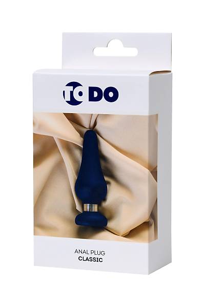 ToDo by Toyfa Slassic anal k�l�f, Boyut L, silikon, mavi, 13 cm, � 4,6 cm