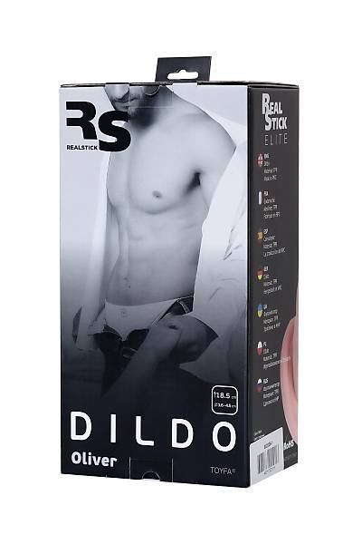 TOYFA RealStick Elite Oliver gereki Yapay penis, TPR  Malzeme 18,5 cm
