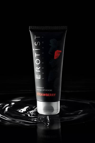 Erotist Lubr �ilek aromal�, �ilek aromal�, 100 ml su bazl� kayganla�t�r�c�