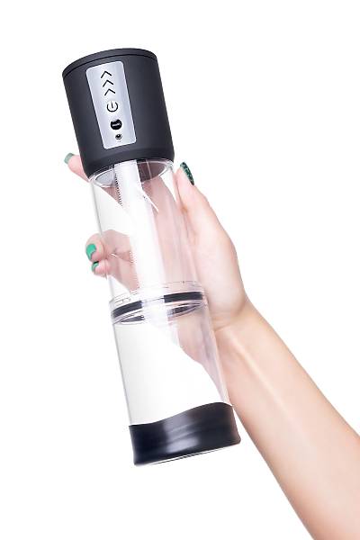 Sexus Men Expert Andreas otomatik penis Pompas, ABS plastik, Siyah, 28 cm