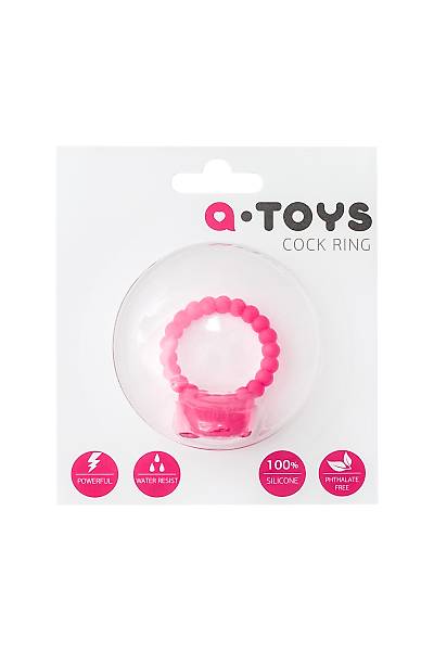 A-Toys by TOYFA penis Montaj halkas, silikon, pembe,  3,5 cm
