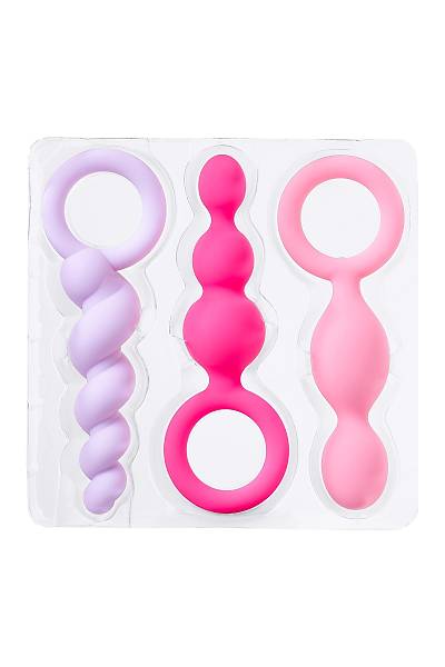 Satisfyer Booty Call (set of 3) seti, silikon, �e�itli, 13,5 cm.