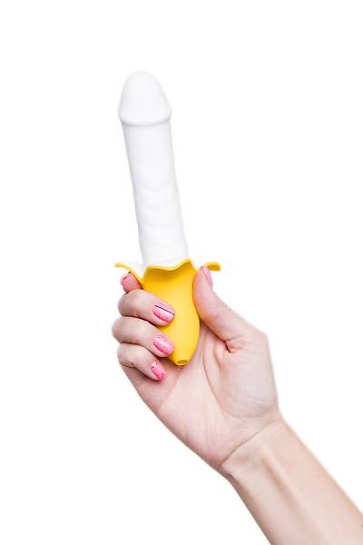 JOS B-nana pulsatr, silikon, beyaz, 19 cm