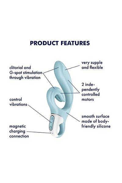 Satisfyer Love me Tav�an vibrat�r� Sev beni, silikon, mavi
