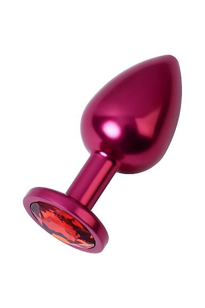 Metal by TOYFA anal k�l�f, Metal, k�rm�z�, k�rm�z� kristalli, �3,4 cm, 85 g
