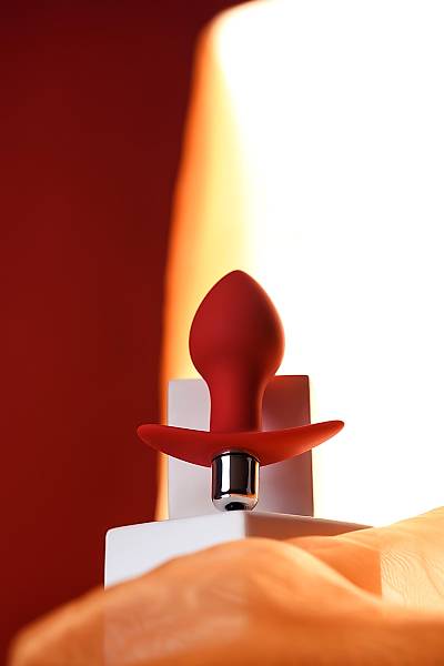 ToDo by Toyfa Glam anal vibratr, silikon, krmz, 9,7 cm,  4 cm