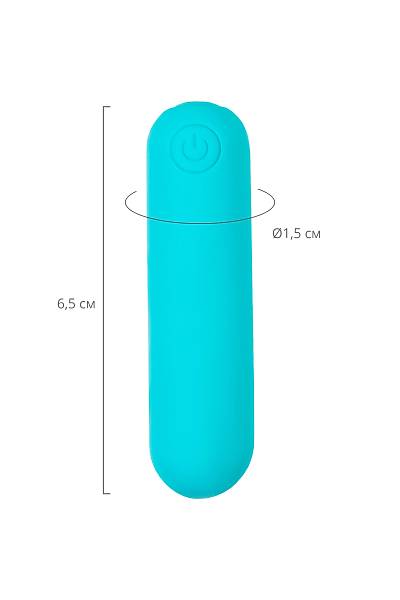 A-toys by Toyfa Vibrat�r mermisi Tnim, silikon, mavi, 6,5 cm