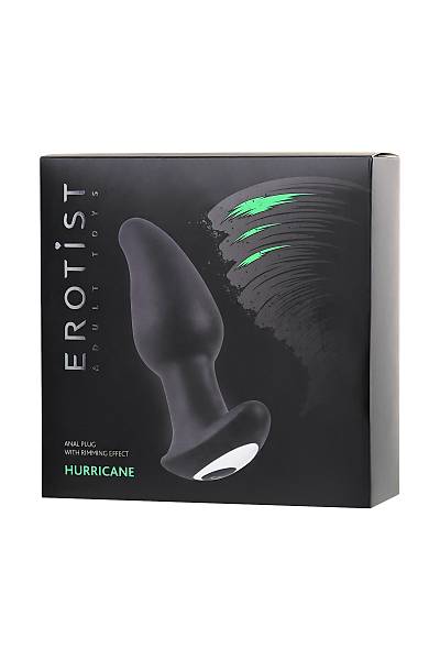Erotist Hurricane anal Klf, Silikon, siyah, 14 cm