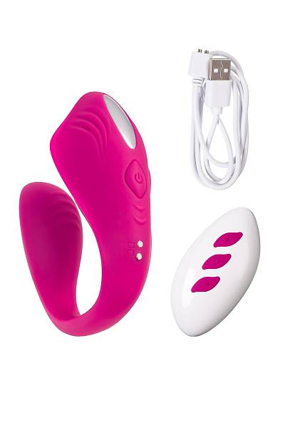 A-Toys by TOYFA Cobrum �iftler ��in Vibrat�r, Silikon, Pembe, 9,6 cm