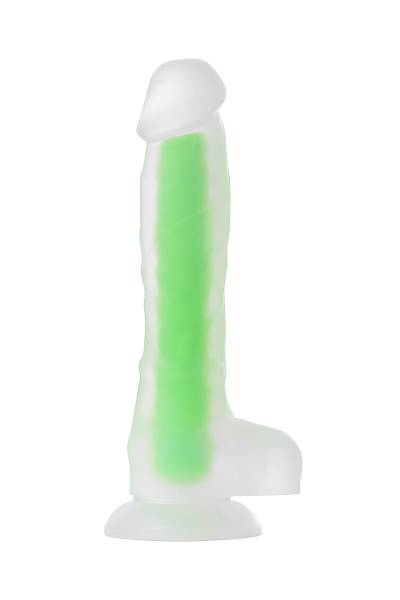 Beyond by Toyfa Yapay penis, karanlkta parlayan, Wade Glow, Silikon, Transparan, 20 cm