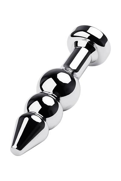 Metal by TOYFA anal k�l�f, Metal, g�m��, siyah kristalli, 11 cm, � 3 cm, 95 g
