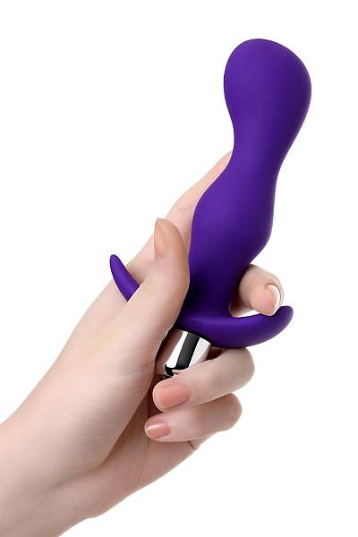 A-Toys by TOYFA Kamet titre�imli popo fi�i, Beden L, silikon, mor, 14 cm