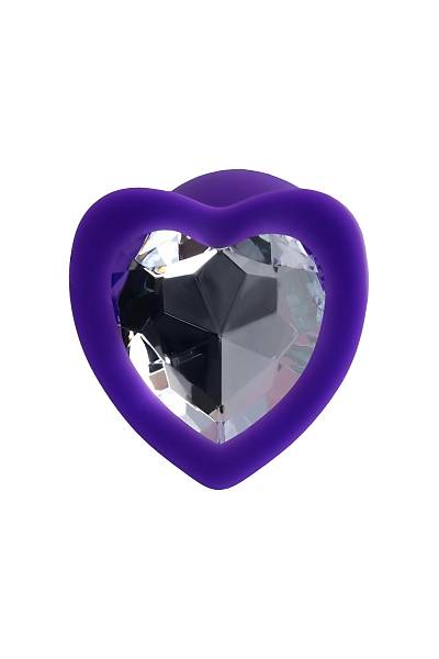 ToDo by Toyfa Diamond Heart anal k�l�f, Silikon, mor, 7 cm, � 2 cm, 18 g