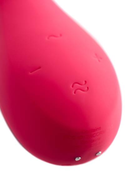 Satisfyer Mono Flex Connect App Red Ger�ek�i olmayan vibrat�r, silikon, k�rm�z�, 20,4 cm.