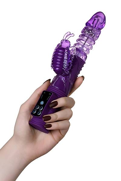 A-Toys by TOYFA High-Tech fantasy klitoral uyar�c� vibrat�r, TPR, mor, 23 cm