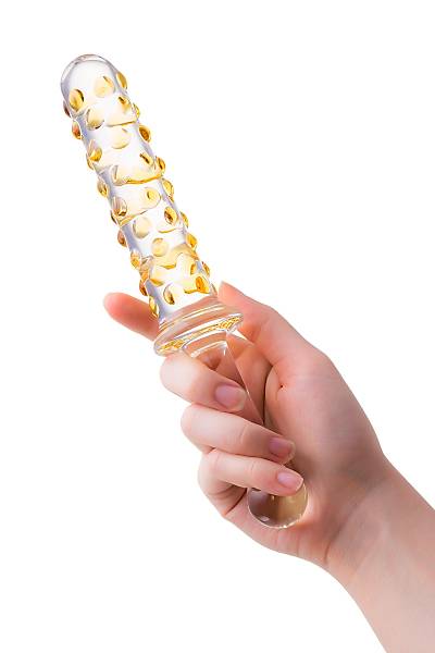 Sexus Glass �ift tarafl� yapay penis, cam, transparan, 25 cm