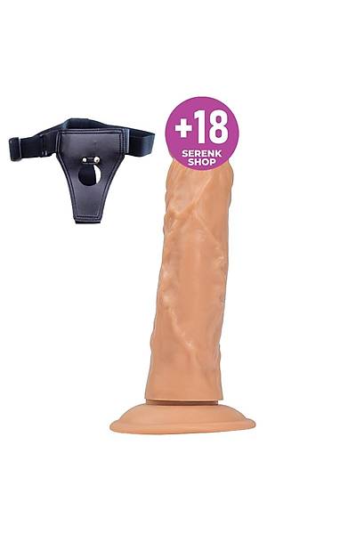 Belden Ba�lamal� Realistik  Penis 21,5 Cm