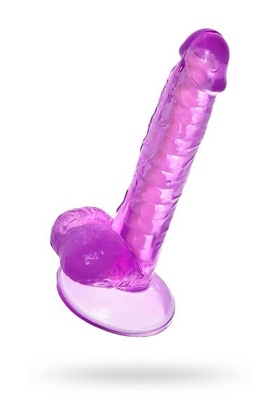 A-Toys by TOYFA Celiam taraf�ndan ger�ek�i yapay penis, TPE, mor, 20,5 cm