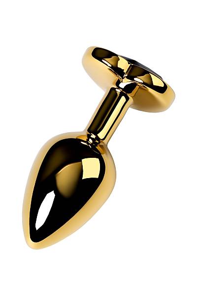 Metal by TOYFA anal k�l�f, Metal, alt�n, siyah kristalli, 7 cm, � 2,7 cm, 50 g