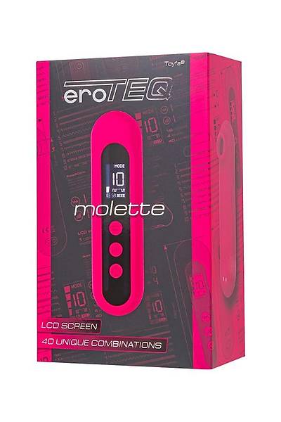 EroTeq Dijital Ekran Vakum Dalga Uyar�c�l� Molette, Silikon, Pembe, 13 cm