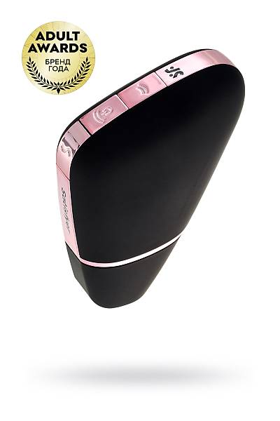 Satisfyer Love Triangle Vakum Dalgas� Klitoral Stim�lat�r, Silikon, Siyah, 8,8 cm