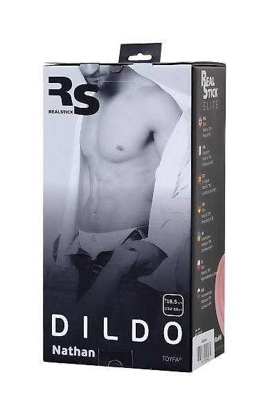 TOYFA RealStick Elite Nathan ger�ek�i Yapay penis, TPR Malzeme18,5 cm