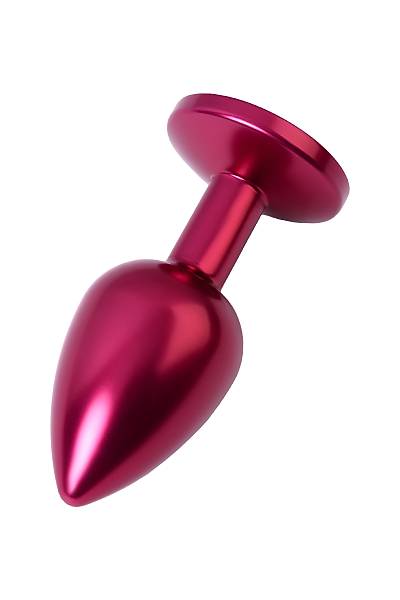 Metal by TOYFA anal k�l�f, Metal, k�rm�z�, siyah kristalli, 7,2 cm, �2,8 cm, 50 g
